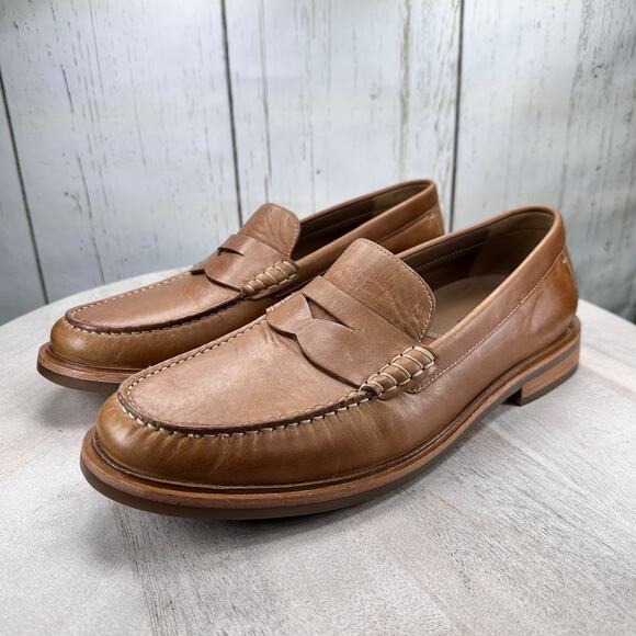 Johnston & Murphy Mens Loafers Size 10.5 Brown Slip On Tru Foam Slip On Shoe New - Picture 13 of 14